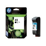 Hp 45 large - 42 ml - large - noir - originale - cartouche d'encre - pour deskjet 12xx, 99x; officejet ...