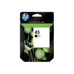 Hp 45 large - 42 ml - large - noir - originale - cartouche d'encre - pour deskjet 12xx, 99x; officejet ...
