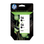 Hp 56 pack 2 cartouches d'encre noire orignal