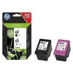 Hp 62 2 - pack (n9j71ae) - pack de 2 cartouches d'encre - noir, couleurs Hp 62 2 - pack (n9j71ae) - pack de 2 cartouches d'encre - noir, couleurs
