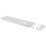 Hp 655 - ensemble clavier et souris - sans fil - 2. 4 ghz - franais - blanc
