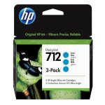 Hp 712 - pack de 3 - 29 ml - cyan - original - designjet - cartouche d'encre - pour designjet studio, ...