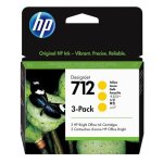 Hp 712 - pack de 3 - 29 ml - jaune - original - designjet - cartouche d'encre - pour designjet studio, ...