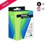 Compatible hp 78 pack 2 cartouches noir et couleurs (c6578d / c6615d) Compatible hp 78 pack 2 cartouches noir et couleurs (c6578d / c6615d)