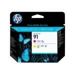Hp 91 - jaune, magenta - t�te d'impression - pour designjet z6100, z6100ps