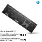 Hp clavier sans fil rechargeable multi - appareil 725