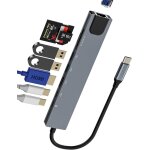 Huag - hub usb c vers usb 3. 0 lecteur carte sd micro sd hdmi rj45 ethernet adaptateur(8en1) chargeur ... Huag - hub usb c vers usb 3. 0 lecteur carte sd micro sd hdmi rj45 ethernet adaptateur(8en1) chargeur ...