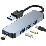 Hub 4 en 1 usb 3. 0 type c vers usb, adaptateur dock, pour macbook pro / air m1