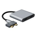 Hub double type - c vers double hdmi, vga, m�me �cran, station d'accueil, adaptateur pour ordinateur ...