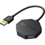 Hub multi usb 4 ports ultra mini (hub usb 3. 0, hub usb 3, usb hub, multiprise usb)