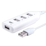 Hub multiprise 4 - port usb 2. 0 cable cordon high speed pc mac windows vista xp Hub multiprise 4 - port usb 2. 0 cable cordon high speed pc mac windows vista xp