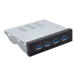 Hub de panneau avant pour pc de bureau, 3. 25 entres, 4 ports type - a usb3. 1, 10gbps, avec cordon ...