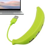 Hub de port usb ¿ r�partiteur usb 2. 0 4 en 1, design banane compact, adaptateur de rapider�partiteur ...