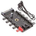 Hub speed controller splitter adaptateur socket adaptateur pc 1  10 3broches 4broches pwm ventilateurs ...