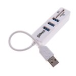 Hub usb 2. 0 / 3. 0 � 3 ports, r�partiteur multiple usb 2. 0 / 3. 0, combo usb, lecteur de carte tf / ...