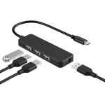Hub usb 2. 0 4 ports pour claviers / contrleurs midi usb avec cble intgr de 30 cm