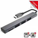 Hub usb 2. 0 type c advance xpand smart - 3 ports type a + lecteur micro - sd