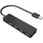 Hub usb 3. 0 - 4 ports adaptateur usb, hub usb ultra fin, data hub pour macbook air / pro / mini, imac, ...