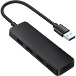 Hub usb 3. 0 4 ports, data hub usb ultra fin, rallonge usb 3. 0 transfert de donnes  haute vitesse ...