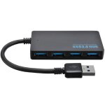 Hub usb 3. 0  4 ports haute vitesse, 5g mb / s, adaptateur pour ordinateur portable