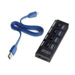 Hub usb 3. 0 4 ports indépendant 5gpbs cable pour ordinateur portable ultrabooks, tablet pc et mac Hub usb 3. 0 4 ports indépendant 5gpbs cable pour ordinateur portable ultrabooks, tablet pc et mac