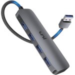 Hub usb 3. 0 avec 4 ports usb 3. 0 [transfert de donnes 5gbps] aluminium pour pc, macbook air, mac pro ...
