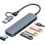 Hub usb 3. 0, 5 en 2 de type c, 5 gbps de type c vers usb 3. 0, r�partiteur multiprise usb type c pour ...