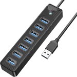 Hub usb 3. 0, 7 ports adaptateurpour usb adaptateur 5gbps, avec port d'alimentation 5v / 3a, compatible ... Hub usb 3. 0, 7 ports adaptateurpour usb adaptateur 5gbps, avec port d'alimentation 5v / 3a, compatible ...