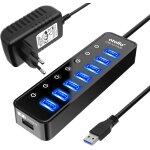 Hub usb 3. 0 actif avec bloc d'alimentation, 7 ports usb 3. 0 hub de données actif avec interrupteur ... Hub usb 3. 0 actif avec bloc d'alimentation, 7 ports usb 3. 0 hub de données actif avec interrupteur ...