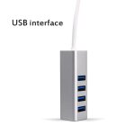 Hub usb 3. 0, bo�tier en alliage d'aluminium, distributeur de 4 ports, 1 drag, 4 branches, disque dur ...