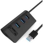Hub usb 3. 0 � 3 ports alimentation par usb avec 2 fentes de lecteur de carte combo pour imac, macbook, ...