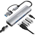 Hub usb 3. 0, station d'accueil 5 en 2 usb c avec 3 ports usb 3. 0 5 gbps, usb - c et gigabit ethernet, ...