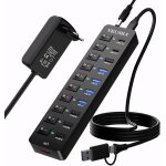 Hub usb 3. 2 alimenté 11 ports usb 3. 2 avec 10 gbps usb - a 3. 2 et usb - c 3. 2, 4 ports usb 3. 0, ... Hub usb 3. 2 alimenté 11 ports usb 3. 2 avec 10 gbps usb - a 3. 2 et usb - c 3. 2, 4 ports usb 3. 0, ...