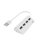 Hub usb, 4 ports, usb 2. 0, 480 mbit / s, blanc Hub usb, 4 ports, usb 2. 0, 480 mbit / s, blanc