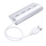 Hub usb à 4 ports en aluminium avec câble blindé de 11 pouces, pour imac, macbooks, pc, accessoires électroniq ... Hub usb à 4 ports en aluminium avec câble blindé de 11 pouces, pour imac, macbooks, pc, accessoires électroniq ...