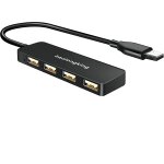 Hub usb, 4 ports usb ultra fin, portable, r�partiteur pour imac pro, macbook air, mac mini / pro, surface ...