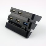 Hub usb 5 ports pour sony playstation 4 ps4 pro - noir