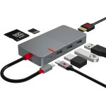 Hub usb, 7 en 1 adaptateur usb c multiport station d'accueil, 4k hdmi, 100w pd charge, 3ports usb 3. ...