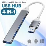 Hub usb adaptateur multiport 4 en 1 avec 1 port usb 3. 0 hubs usb 3 ports usb 2. 0 pour les ordinateurs ...