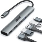 Hub usb c, 5 - en - 1 adaptateur usb c vers hdmi 4k avec pd 100w, adaptateur usb c multiport hub avec ...