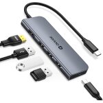 Hub usb c 5 - en - 1, adaptateur usb c vers hdmi 4k avec port usb - c 100w pd, ultra - rapide 3 usb - ...
