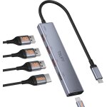 Hub usb c 5 en 1, ultra - rapide 10 gbps adaptateur usb c vers hdmi 4k@60hz, dock usb c pd 100w, cble ...