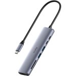 Hub usb c 7 en 1, adaptateur multiport avec hdmi 4k, 1 fente sd, 1 emplacement tf, 2 usb - a 3. 2, 1 ...