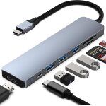 Hub usb c 7 en 1 hub multiport usb - c hdmi, compatible avec iphone 15 pro max macbook pro / air, lecteur ... Hub usb c 7 en 1 hub multiport usb - c hdmi, compatible avec iphone 15 pro max macbook pro / air, lecteur ...