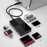 Hub usb c 8 en 1 usb 3. 0 lecteur de cartes multiples adaptateur de carte m�moire / / tf / xd / ms, pour ...