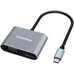 Hub usb c 8 en 1 4k, adaptateur compatible hdmi, lecteur de carte sd / tf, pd charge rapide, station ...