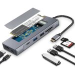 Hub usb c 8 en 1, boîtier ssd m2 nvme, disque ssd externe m. 2 ssd lecteur disque dur, adaptateur usb ... Hub usb c 8 en 1, boîtier ssd m2 nvme, disque ssd externe m. 2 ssd lecteur disque dur, adaptateur usb ...