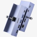 Hub usb c 8 - en - 1 avec secure clamp - hdmi 4k@60hz, gigabit ethernet, 100w pd, 10gbps 1x usb - c, ...