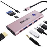 Hub usb c, 9 - 1 usb c hub, adaptateur macbook air avec hdmi 4k@60hz, 100w pd, lecteur de cartes sd / ... Hub usb c, 9 - 1 usb c hub, adaptateur macbook air avec hdmi 4k@60hz, 100w pd, lecteur de cartes sd / ...