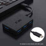 Hub usb c, adaptateur d'extension de donn�es de type c avec 4 ports usb 3. 0 pour macbook, mac pro mini, ...